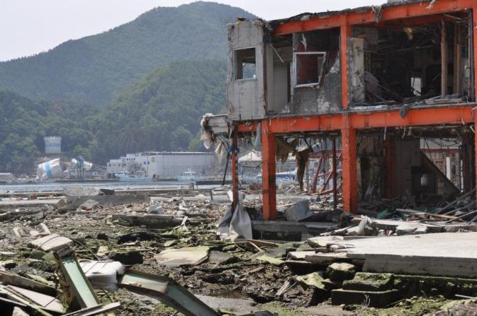 東日本大震災直後の石巻